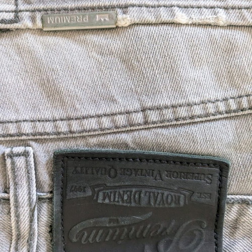 Premium Royal denim jeans gray like new, size 34