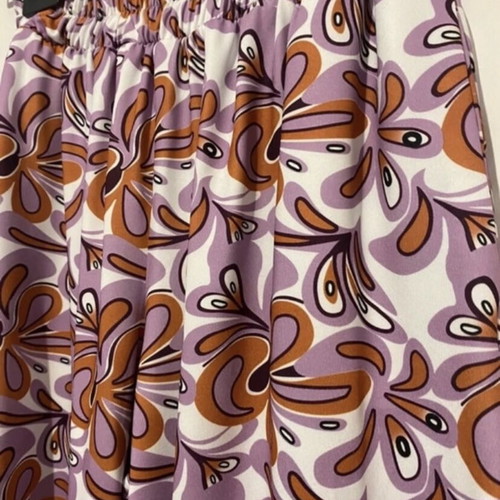 Set palazzo pants crop top printed new, purple
