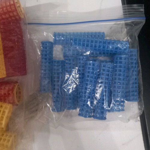 Hair rollers like new, pack of about 80 pieces with pins