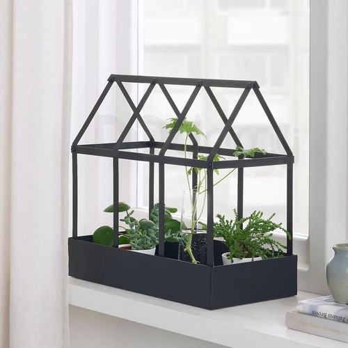IKEA Senapskal Metal Decorative Greenhouse Planter New