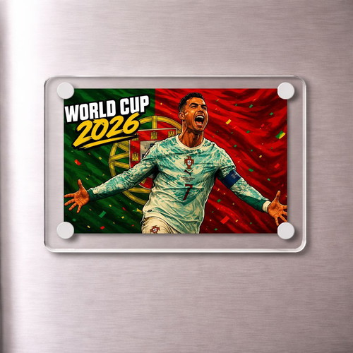 Acrylic Cristiano Ronaldo Portugal 2026 World Cup Magnet new