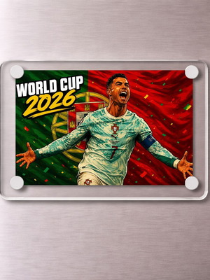 Acrylic Cristiano Ronaldo Portugal 2026 World Cup Magnet new