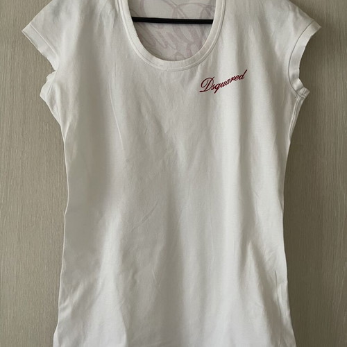 Dsquared2 white t-shirt like new, slim fit, size L