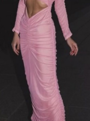 Pink elastic dress, one size