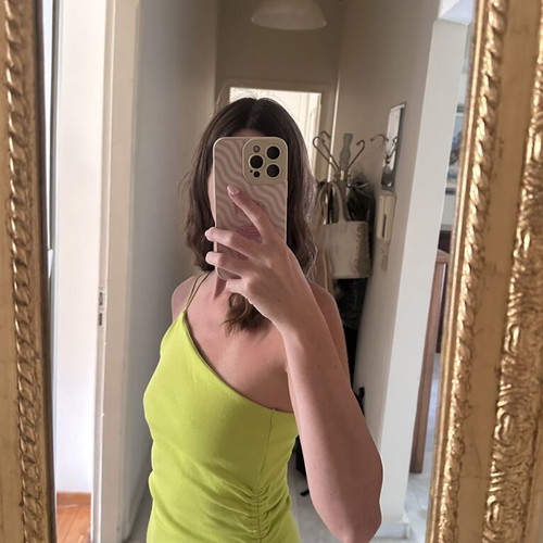 Zara long dress, lime color