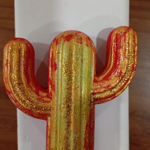 Porcelain cactus magnet new