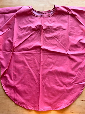 Plastic pink apron for crafts new, all sizes