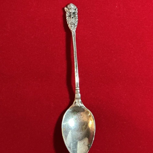 Silver 835 demitasse spoon used with cherub handle