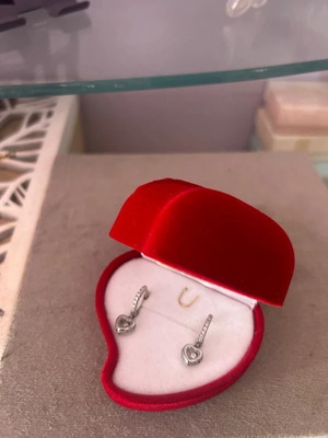 Silver earrings, real silver