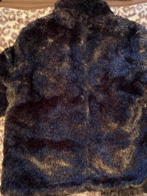 Pull & Bear synthetic fur jacket brown like new