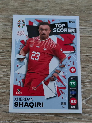 Topps Match Attax UEFA Euro 2024 Xherdan Shaqiri Top Scorer κάρτα σαν καινούργιο