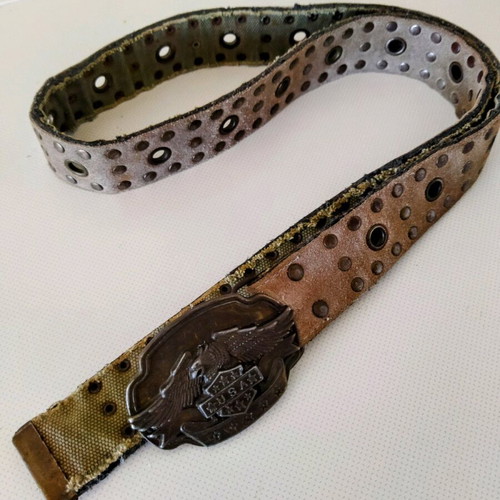Belt used with large eagle buckle and studs, 4 cm x 1.25 m