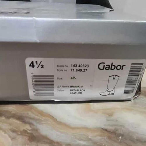 Gabor boots new, black, genuine leather, size 37.5