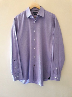 Tommy Hilfiger Tailored Fit μωβ καρό πουκάμισο σαν καινούργιο, XL