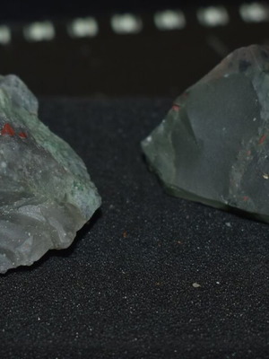 Hematite raw used, pack of 2 pieces, 128 grams