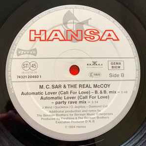 M.C. Sar & The Real McCoy Automatic Lover (Call For Love) The Remixes vinyl used