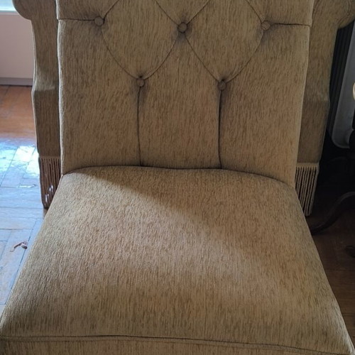 Living room set with new upholstery, like new