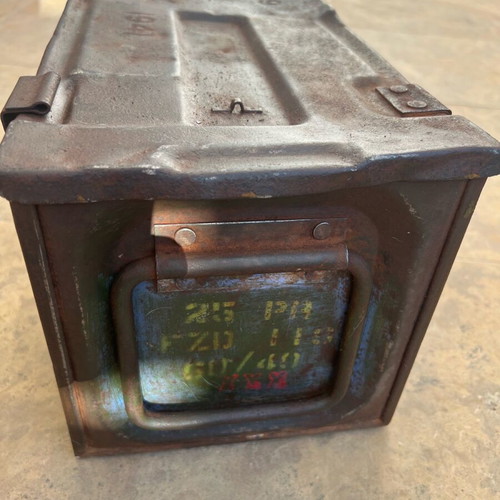 Metal ammunition box used, WW2 1941