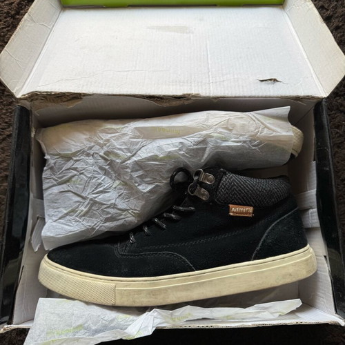 Admiral boots used, black, size 45, suede