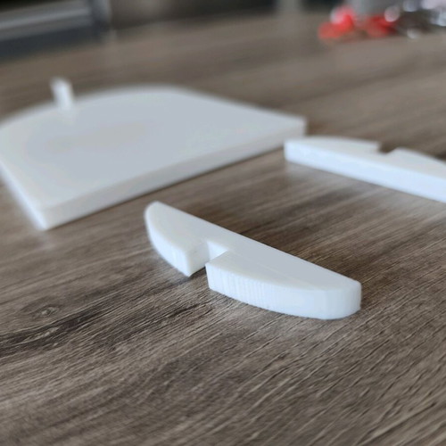 Keychain Display Stand new, white minimal
