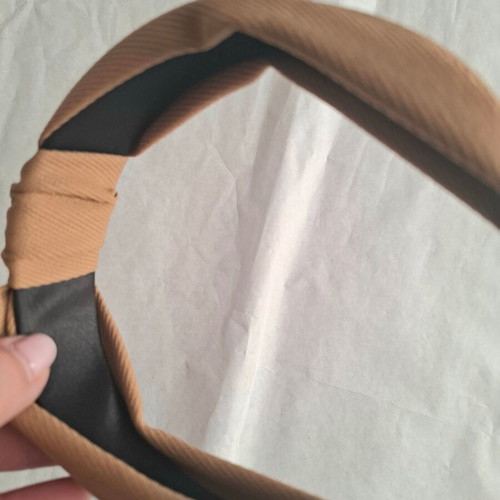 Elegant set of 2 velvet hairbands in nude and dusty rose
