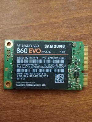 Samsung 860 EVO mSATA 1TB μεταχειρισμένο