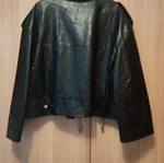 Jacket Δερματίνη Μαύρο oversized biker καινούργιο