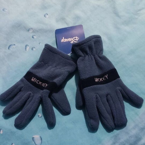 Disney children's gloves No 8-10, fleece, blue, new