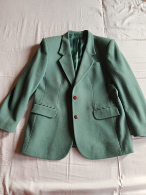 Handmade jacket like new, green, tailored
