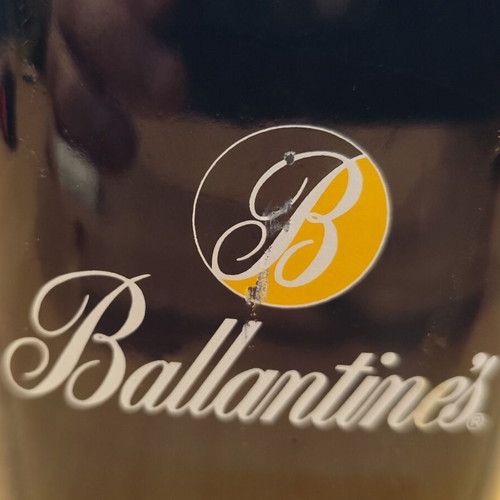 Ballantine's scotch whisky ceramic jug used, vintage advertising