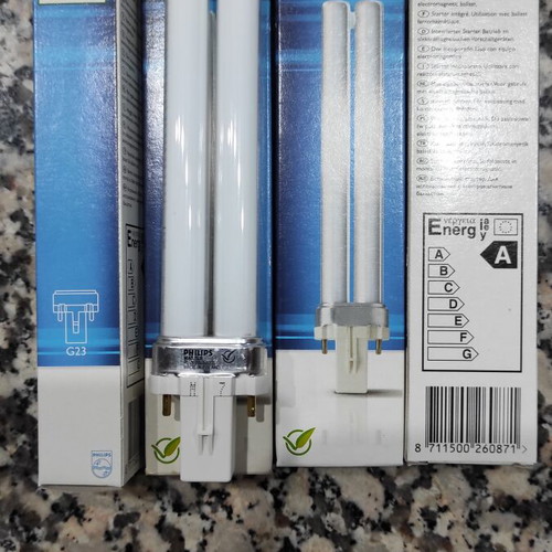 Philips Master PL-S 9W fluorescent lamp new, G23 base, cool white