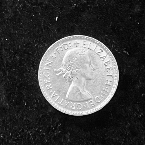 Silver coin three pence Australia 1963 used