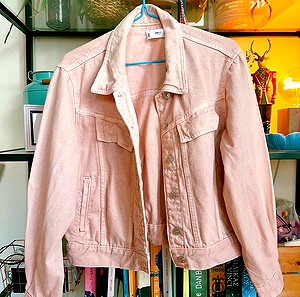 Mango pink denim jacket M // Τζιν τζάκετ ροζ