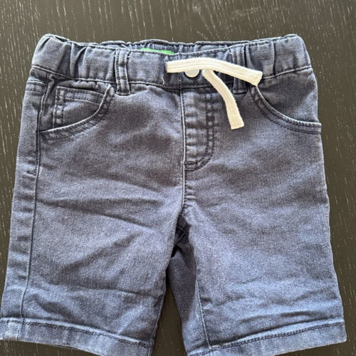 Mickey set with Benetton soft denim shorts and grey H&M T-shirt like new