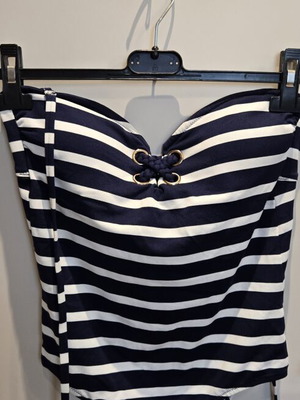 Oysho strapless one-piece swimsuit with stripes, size M