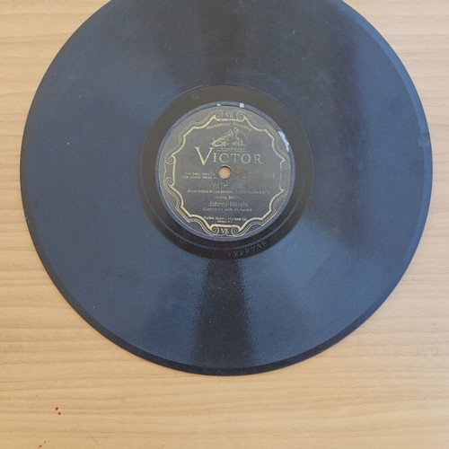 Johnny Marvin Victor 78 rpm shellac record used, 1930