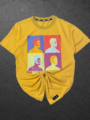 Puma κίτρινη μπλούζα με pop art σχέδιο μέγεθος M σαν καινούργιο