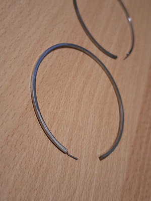 Hoop earrings new, diameter 8cm