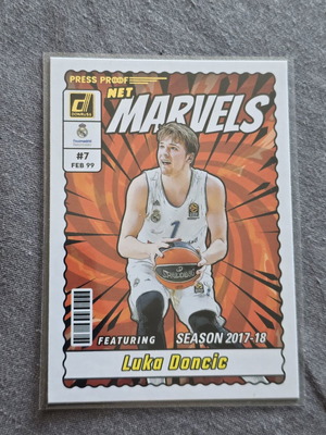Luka Doncic Gold Press Proof Net Marvels Euroleague Donruss 2023-2024 like new