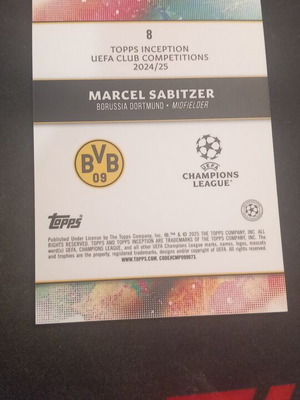Marcel Sabitzer First XI Topps Inception card like new