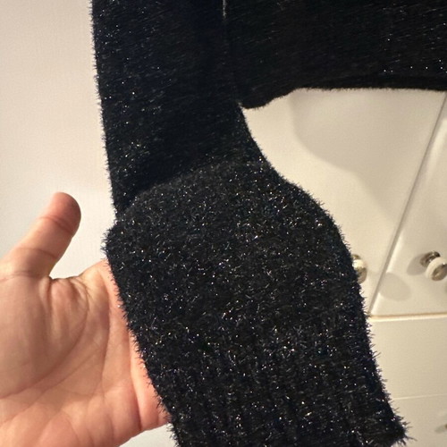 Mango medium black winter shirt like new