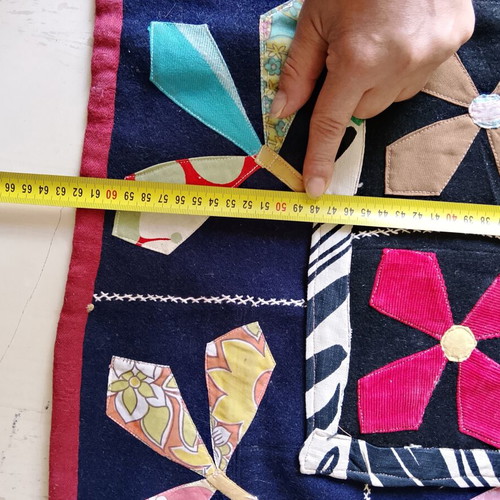 Παραδοσιακά χειροποίητα μάλλινα χαλιά patchwork σετ 3 σαν καινούργια