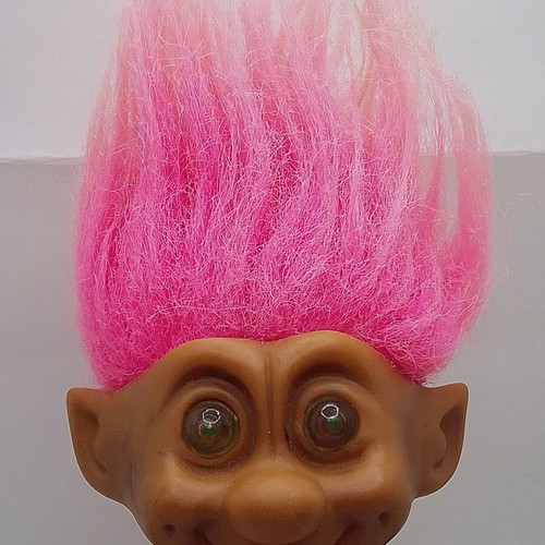 Efxoulis Troll Pink Hair used, height 12 cm