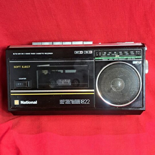 Panasonic RX1822 radio cassette recorder used with FM AM SW bands