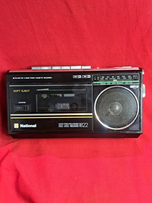 Panasonic RX1822 radio cassette recorder used with FM AM SW bands