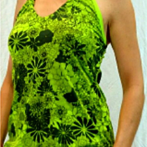 Halter Floral Print Top 100% Cotton Size S New