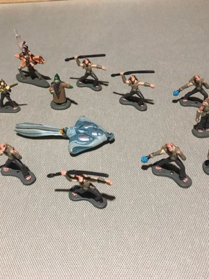 Star Wars Micro Machines 1998 used mini figures set of 14