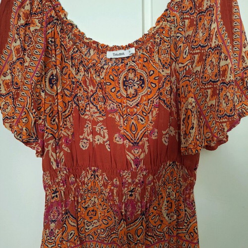 Toi & Moi colorful short-sleeve top like new