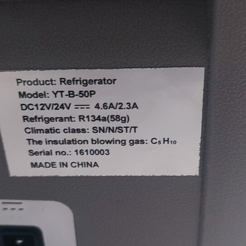Yutong YT-B-50P Portable Compressor Refrigerator Freezer 50L