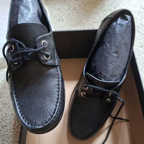 Massimo Dutti leather shoes black like new, size 37